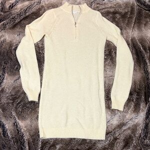Lovers + Friends Cream Sweater Dress
